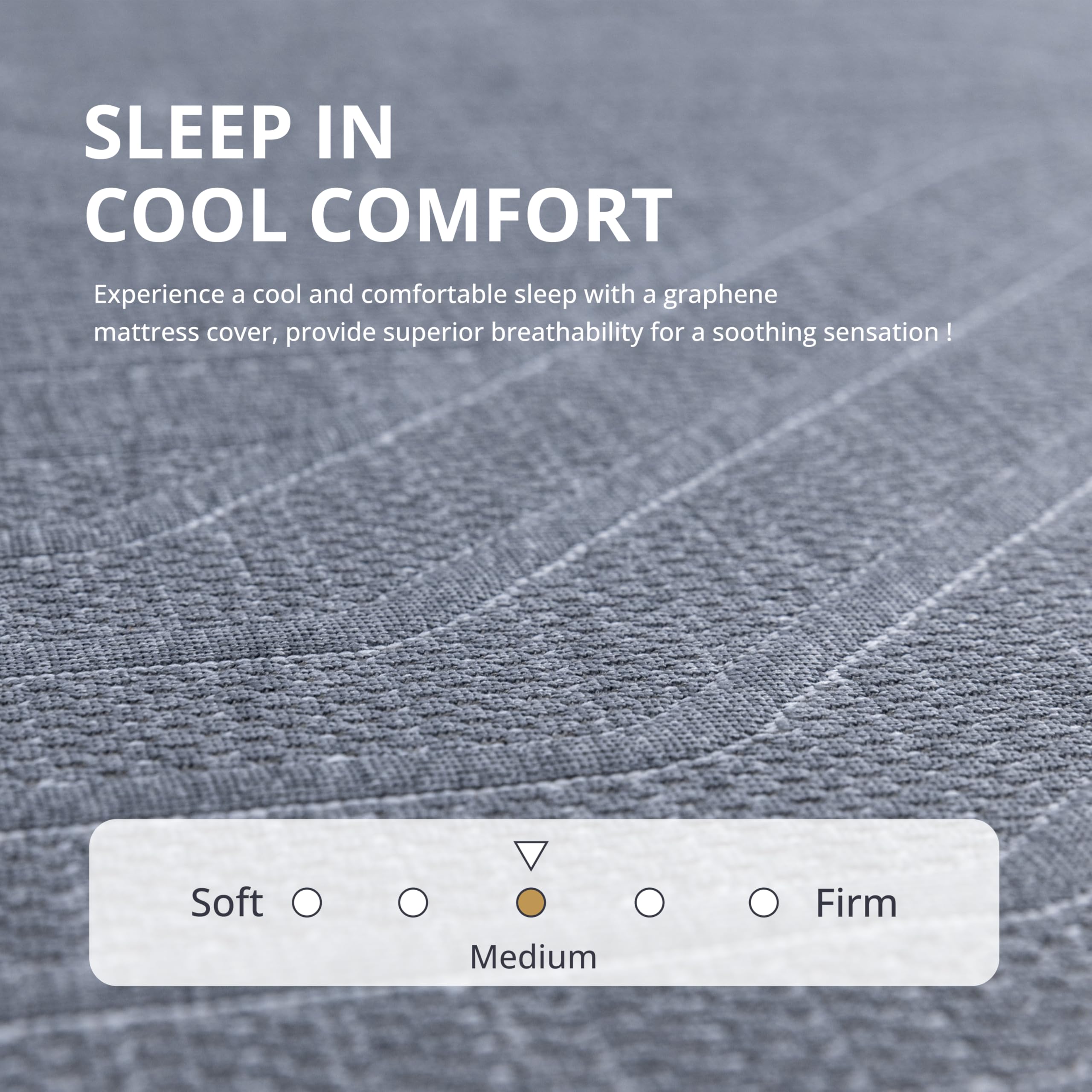 Dyonery California King 12 Inch Memory Foam Mattress In A Box, Cooling Copper Gel Mattress For Back Pain, Made In Usa, Certipur-